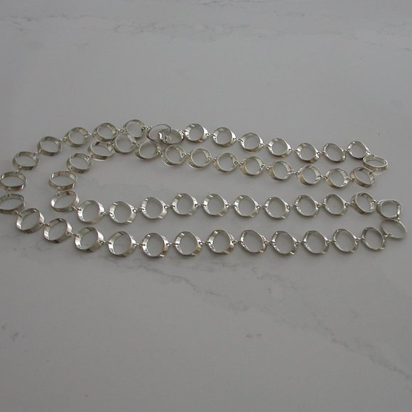 Angled Ovals Chain Necklace - Picture 1 of 3